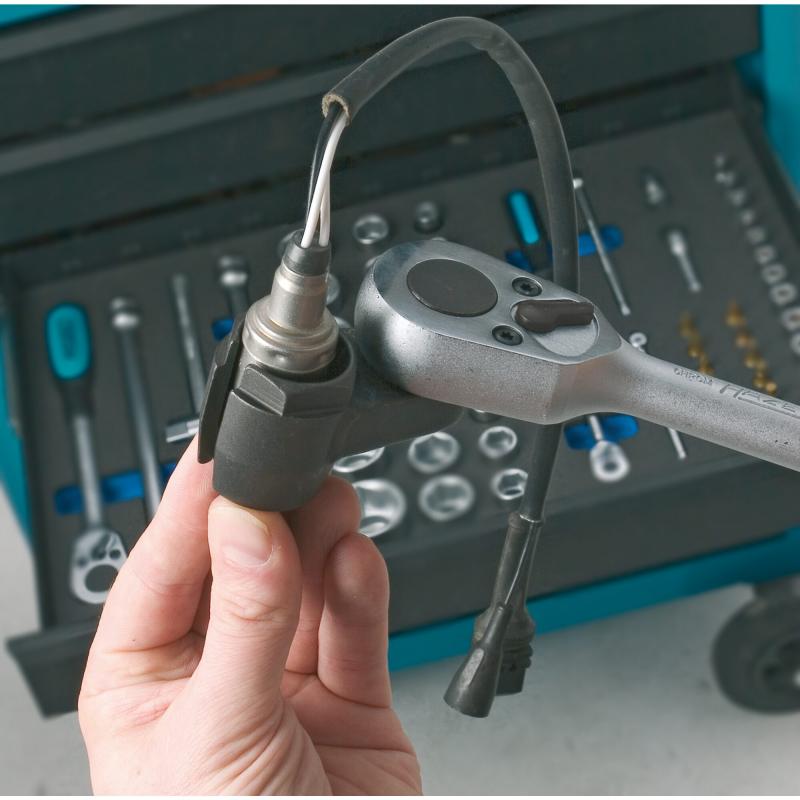 Hazet 4680-5 Lambda Probe Socket, 22mm Hex, 1/2" Double Square Drive