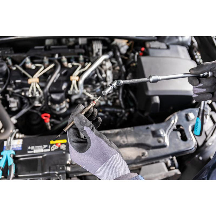 Hazet 4760-2 Glow Plug Wrench, 8mm Hex, 3/8" Square Drive