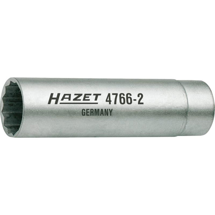 Hazet 4766-2 Spark Plug Wrench, 14mm 12-Point Profile, 3/8" Square Drive