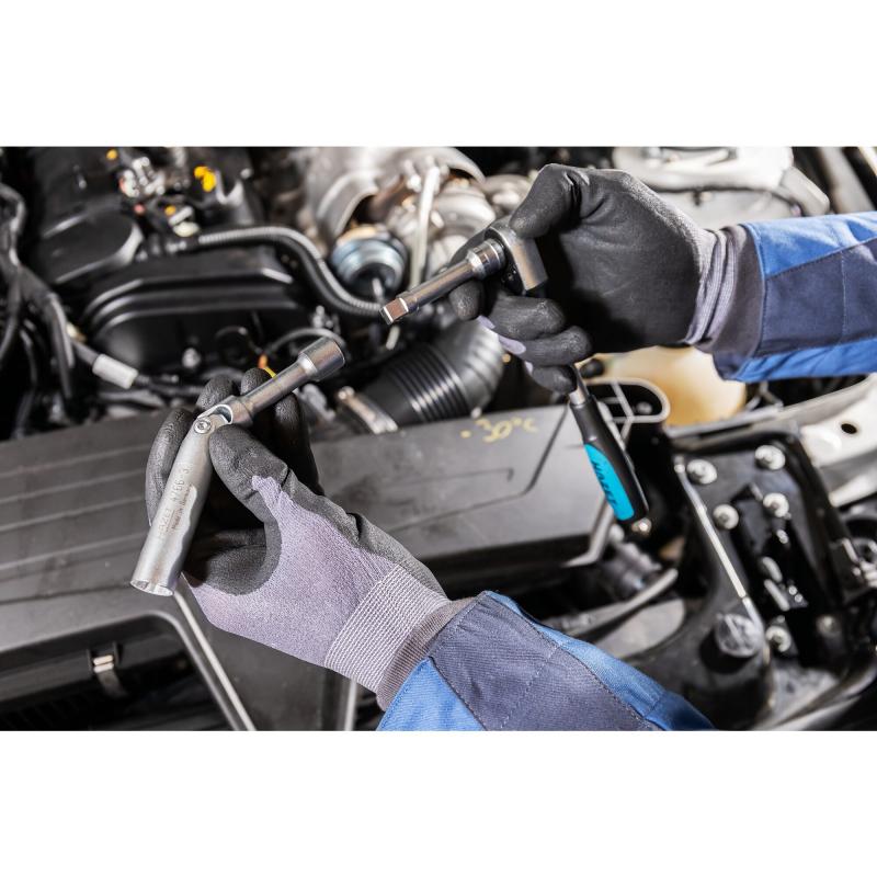 Hazet 4766-3 Spark Plug Wrench, 14mm 12-Point Profile, 3/8" Square Drive