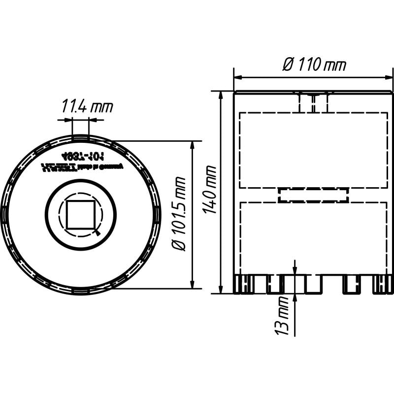 Hazet 4937-101/4 Commercial Vehicle Pin Wrench Set, 3/4" Square Drive, 4 Pieces