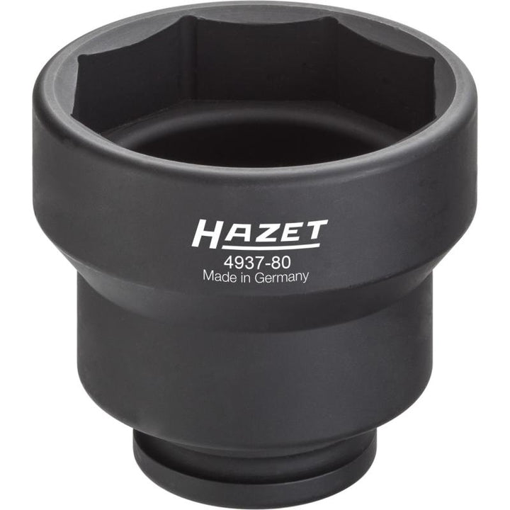 Hazet 4937-80 Commercial Vehicle Axle Nut Socket, 80mm