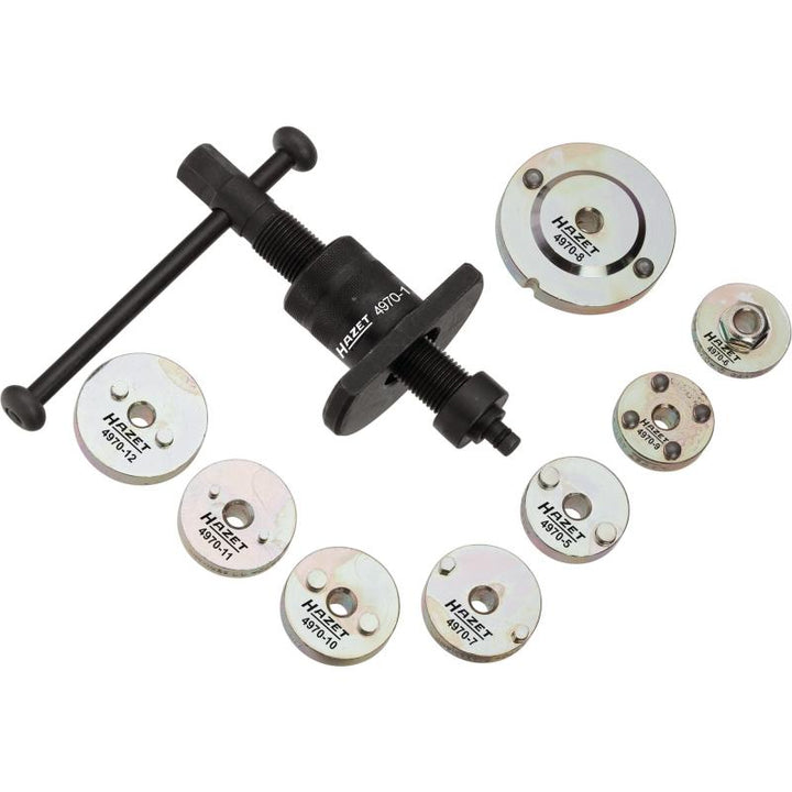 Hazet 4970/9 Brake Piston Readjusting Tool Set, 9 Pieces