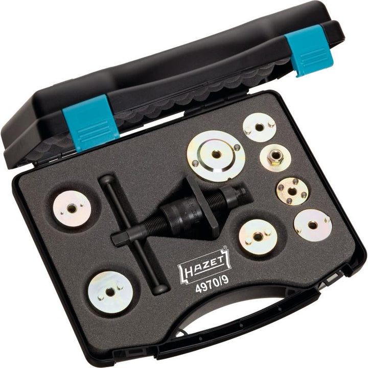 Hazet 4970/9 Brake Piston Readjusting Tool Set, 9 Pieces