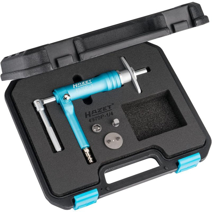Hazet 4970P-1/4 Brake Piston Readjusting Tool Set, Pneumatic