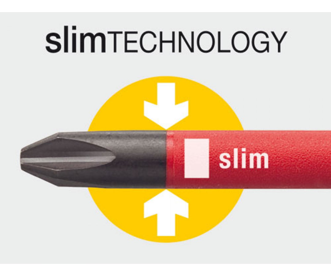 Wiha Tools 28390 15 Piece Insulated Slim Screwdriver Pouch Set