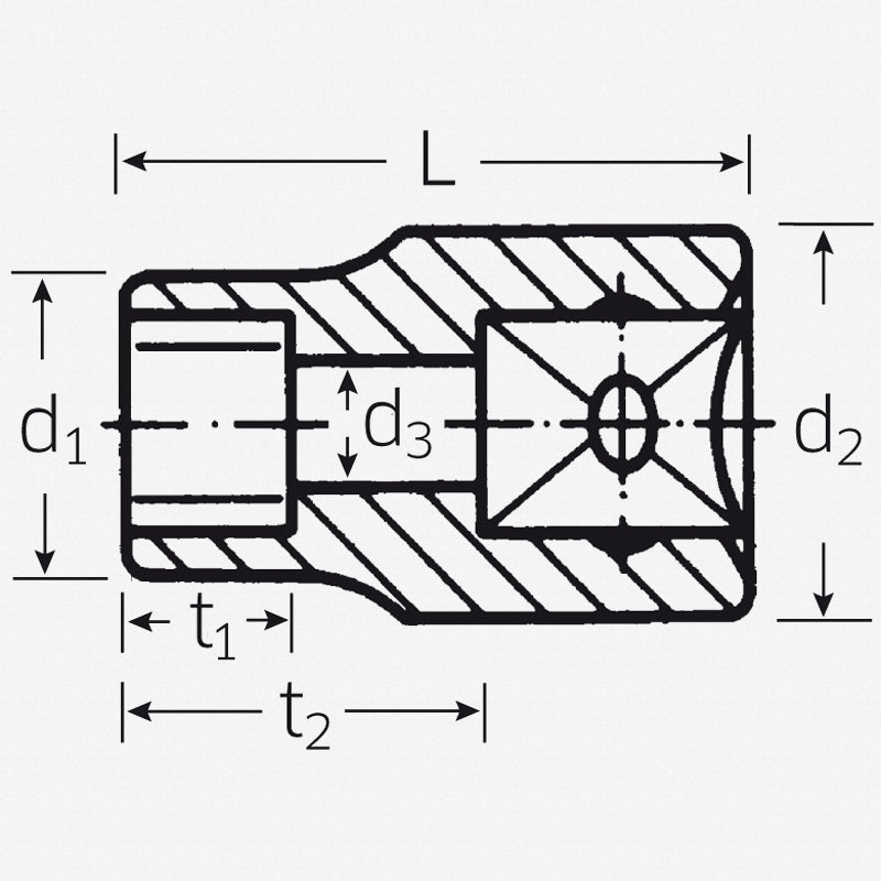 Stahlwille 03270011 50TX 1/2" External TORX® Socket, E11