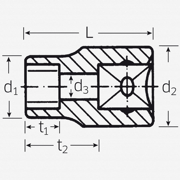 Stahlwille 03270011 50TX 1/2" External TORX® Socket, E11