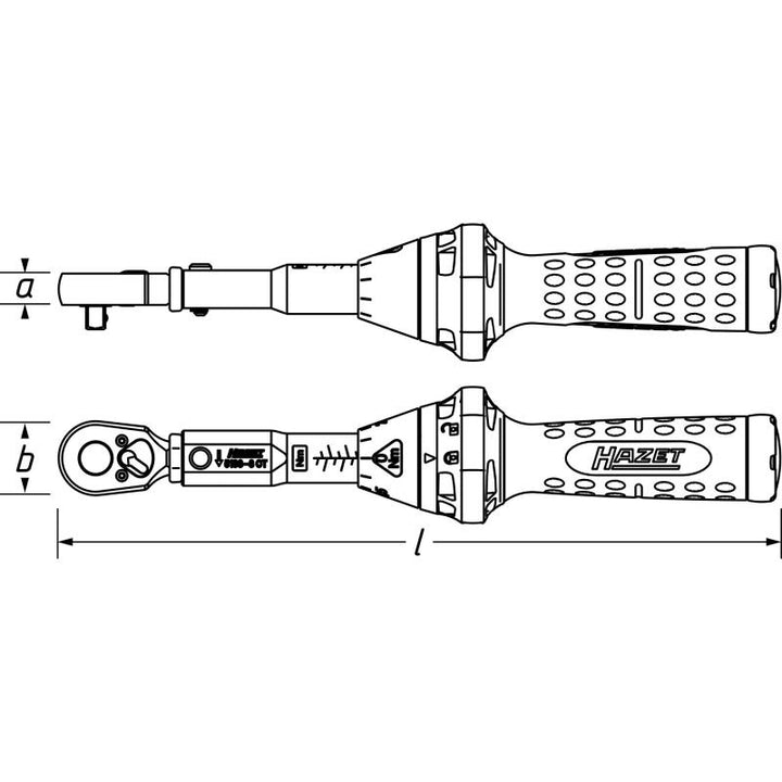Hazet 5110-3CT Torque Wrench, 10-60 Nm, 10mm (3/8") Square
