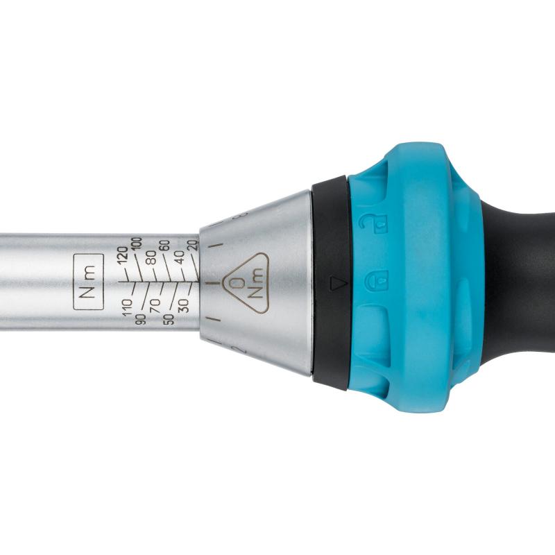 Hazet 5121-3CT Torque Wrench, 20-120 Nm, 12.5mm (1/2") Square