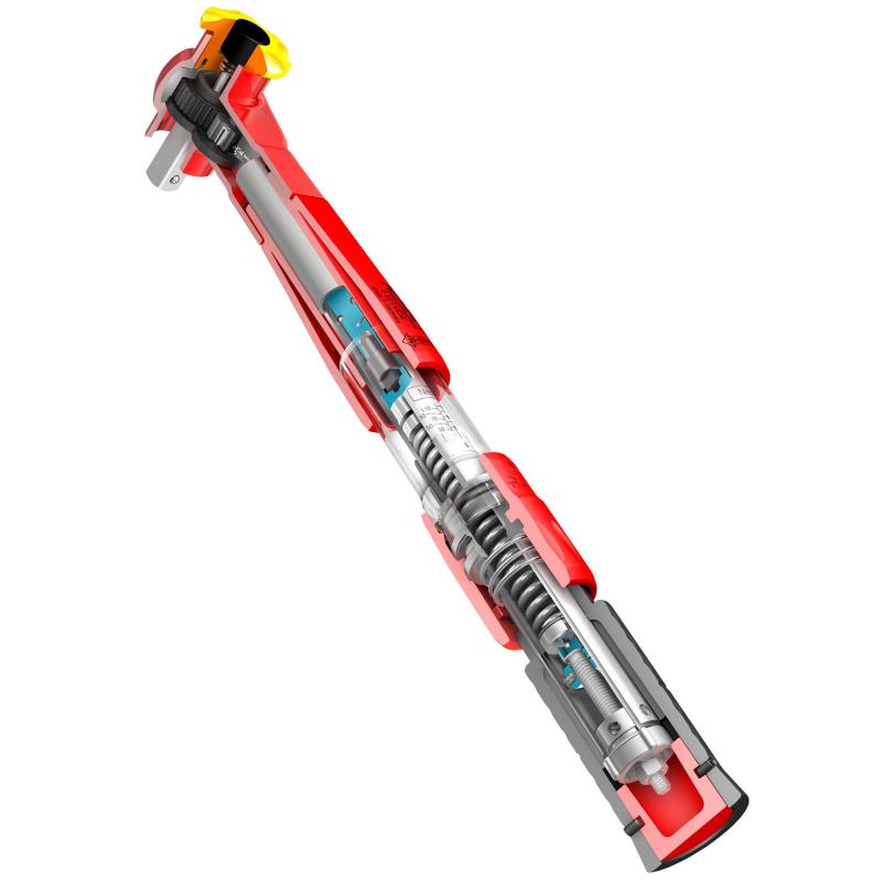 Hazet 5121KV Torque Wrench with Protective Insulation, 20-120Nm, 12.5mm (1/2") Square