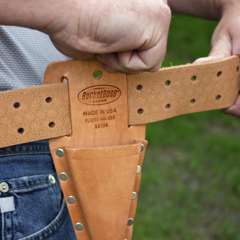 Bucket Boss 55130 Leather Open End Pliers Holder