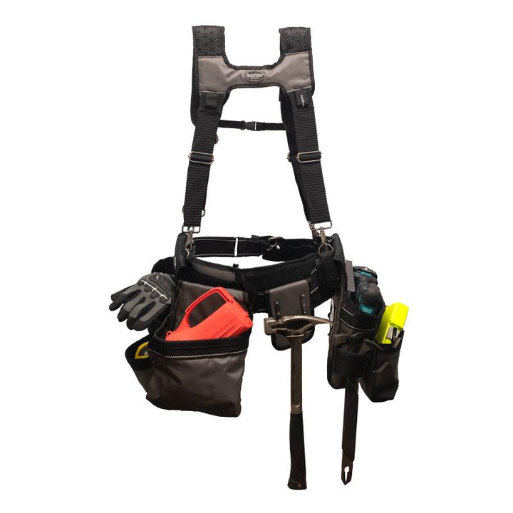 Bucket Boss 55135 Mullet Buster Tool Belt with Suspenders.