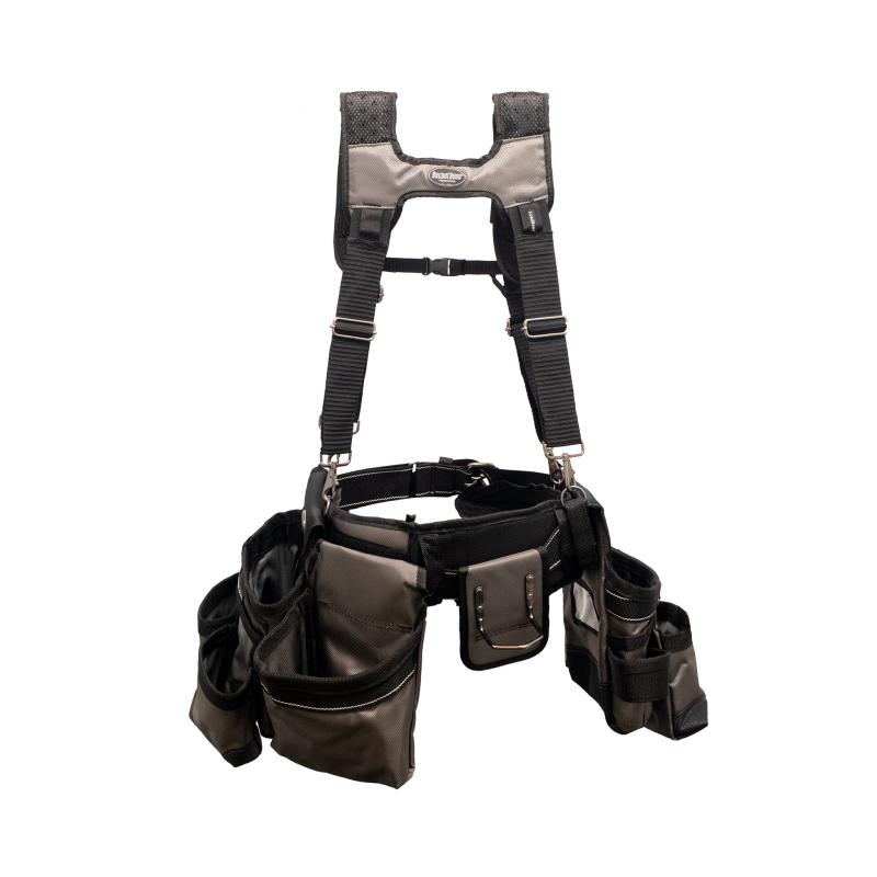 Bucket Boss 55135 Mullet Buster Tool Belt with Suspenders.