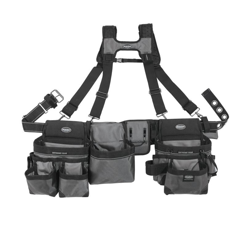 Bucket Boss 55135 Mullet Buster Tool Belt with Suspenders.