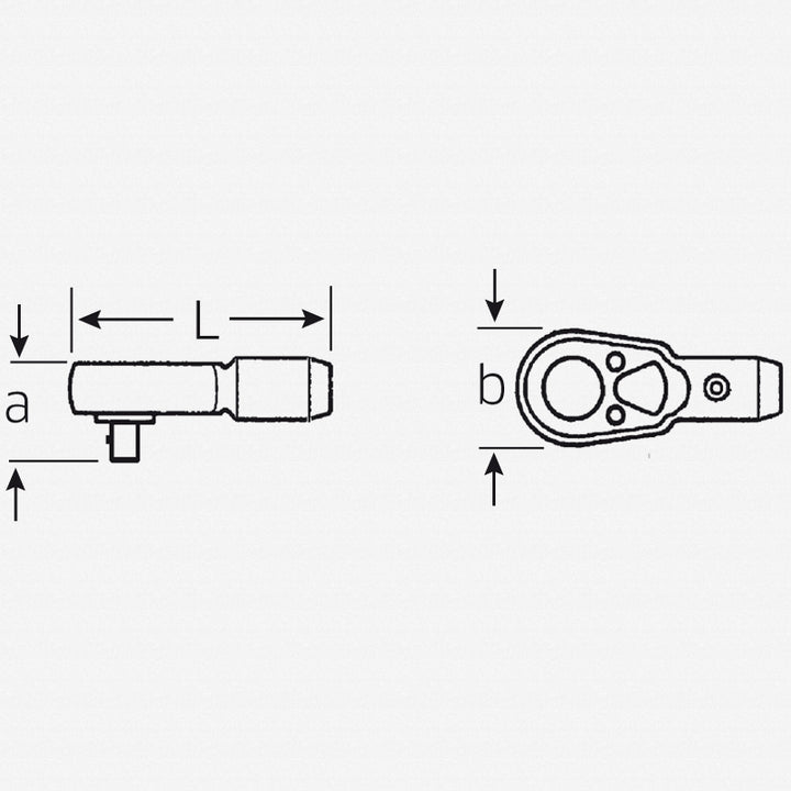 Stahlwille 15110000 552 Ratchet, 3/4" Drive