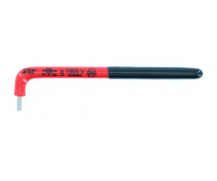 Wiha Tools 13672 Insulated Inch Hex L - Key, 3/32 Inch x 3.5 Inch