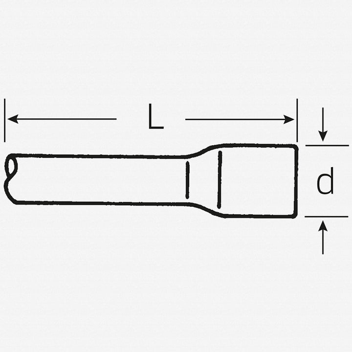 Stahlwille 15010001 Extension, 3/4" - 200 mm OAL