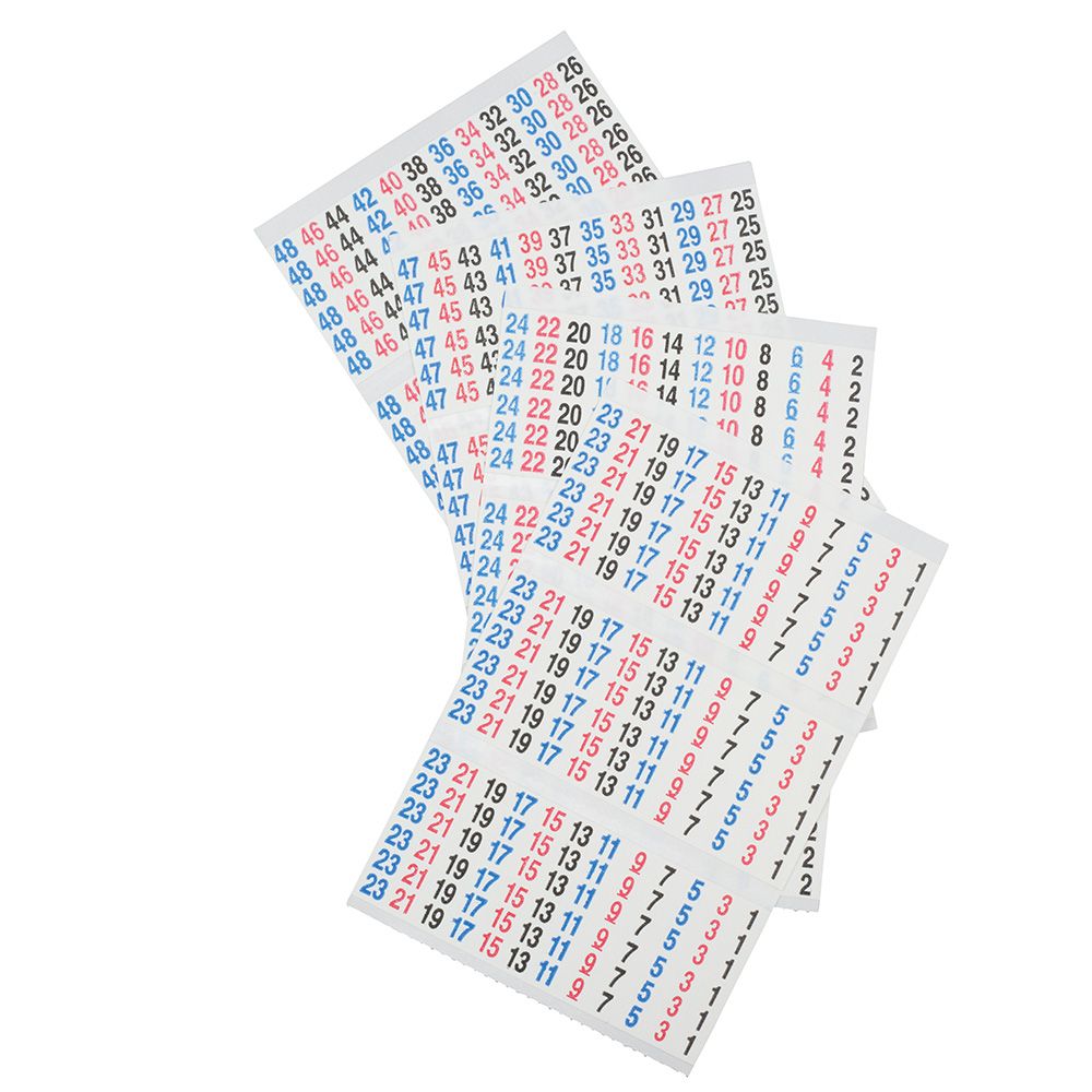 klein Tools 56251 Wire Marker Book, 120/240V 3 Phase 1-48