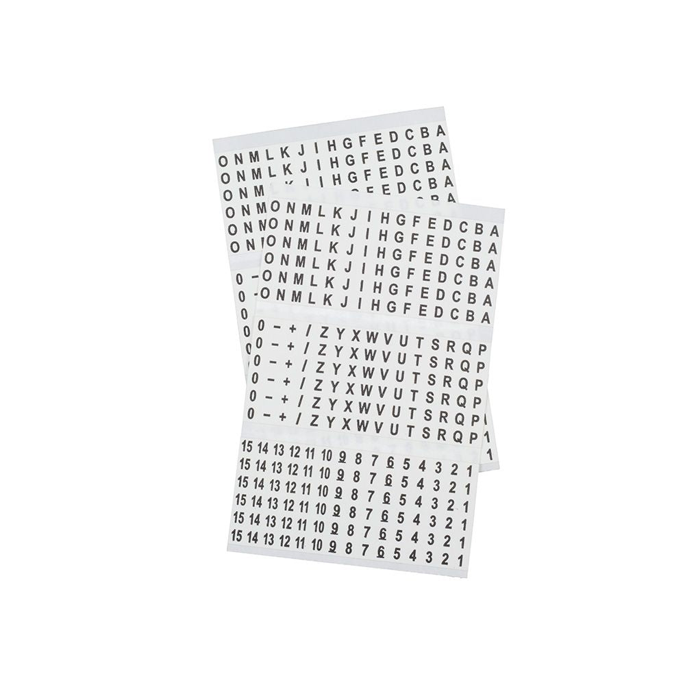 Klein Tools 56253 Wire Marker Book, Black Letters, Numbers, and Symbols