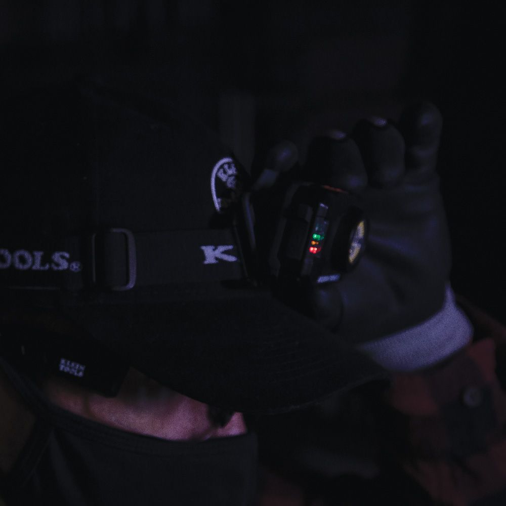 Klein 56414 Rechargeable 2-Color LED Headlamp with Adjustable Strap