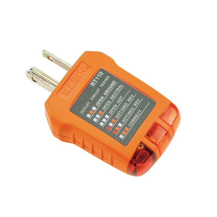 Klein Tools RT110 Receptacle Tester for North American AC Electrical Outlet Receptacles