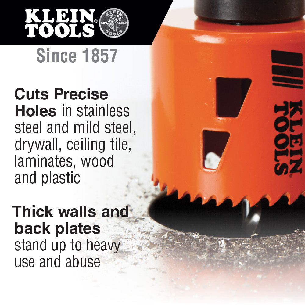 Klein Tools 31918 Bi-Metal Hole Saw, 1-1/8"