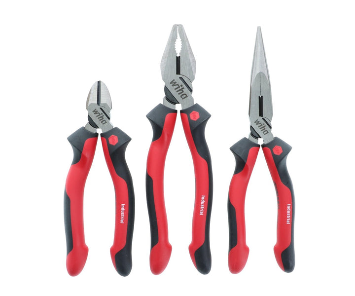 Wiha Tools 30964 Industrial SoftGrip Pliers, 3 Pc.
