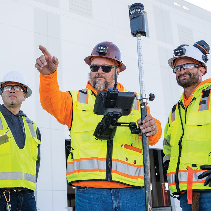 Klein Tools 60447 Hard Hat, KONSTRUCT Series, Full-Brim, Class G, Rechargeable Headlamp