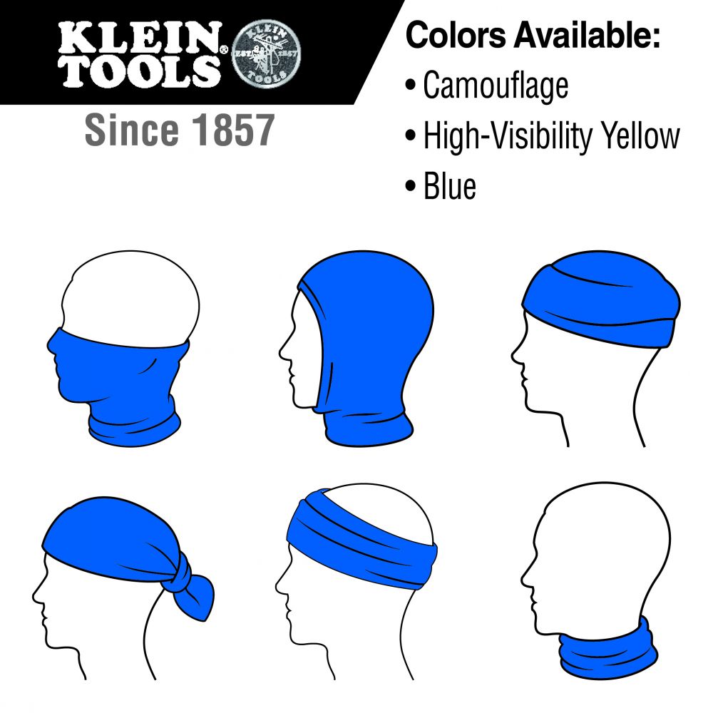 Klein 60493 Neck and Face Cooling Band, Camouflage