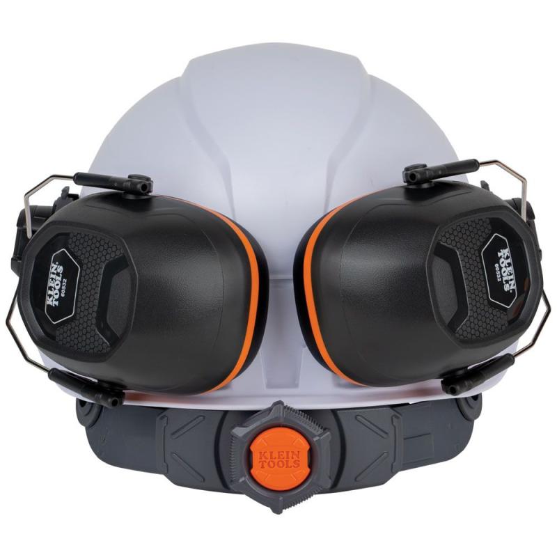 Klein Tools 60532 Hard Hat Earmuffs for Cap Style and Safety Helmets