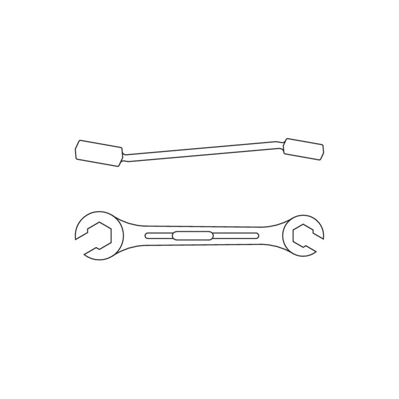Gedore 6057780 Hex 400 Flare Nut Spanner Open UD 17x19 mm