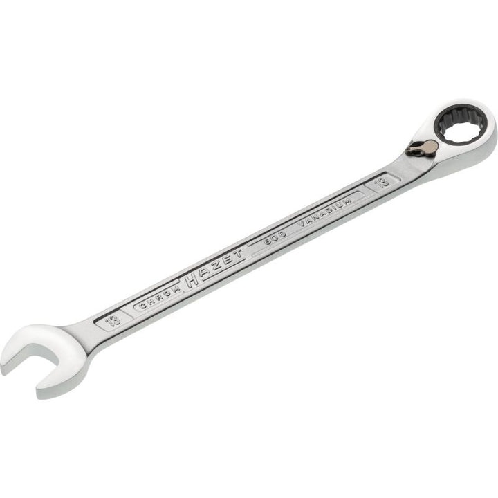 Hazet 606-13 Ratcheting Combination Wrench, 12-Point, 13mm