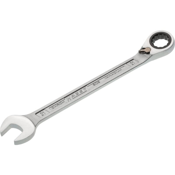 Hazet 606-21 Ratcheting Combination Wrench, 12-Point, 21mm