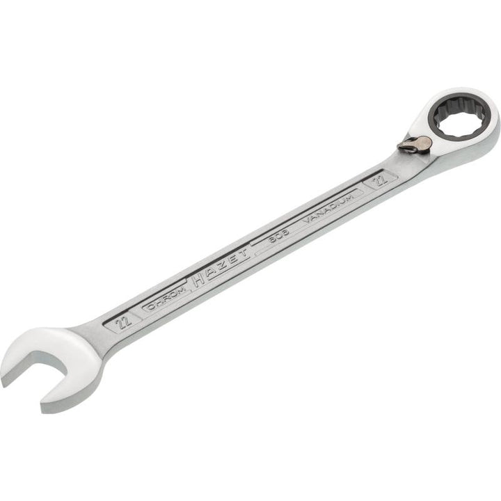 Hazet 606-22 Ratcheting Combination Wrench, 12-Point, 22mm