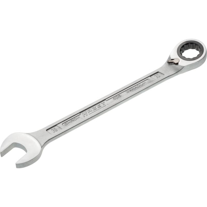 Hazet 606-30 Ratcheting Combination Wrench, 12-Point, 30mm