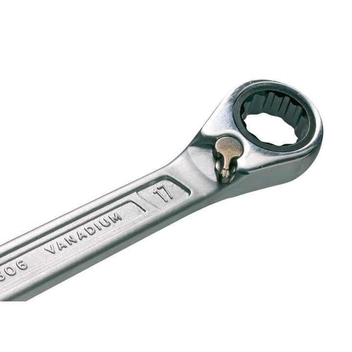 Hazet 606-14 Ratcheting Combination Wrench, 12-Point, 14mm