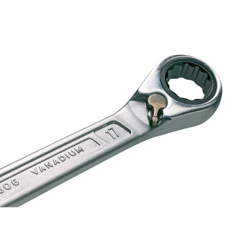 Hazet 606-8 Ratcheting Combination Wrench, 12-Point, 8mm