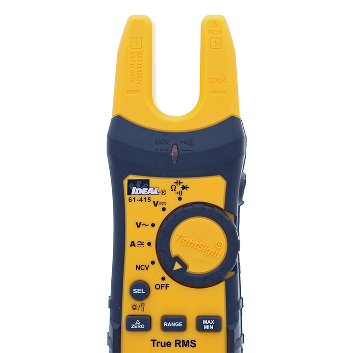 Ideal 61-415 200A AC/DC TRMS TightSight Fork Meter
