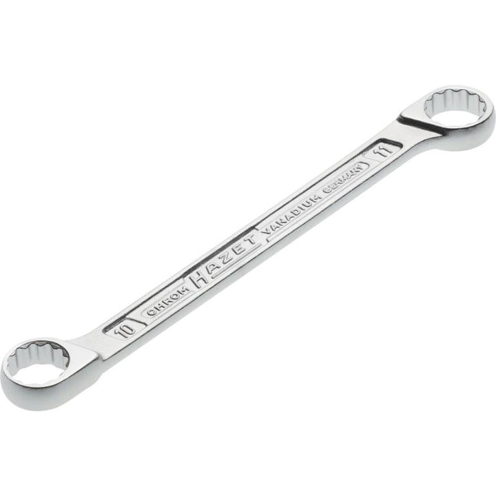 Hazet 610N-10X11 Double Box-End Wrench, 12-Point, 10x11mm