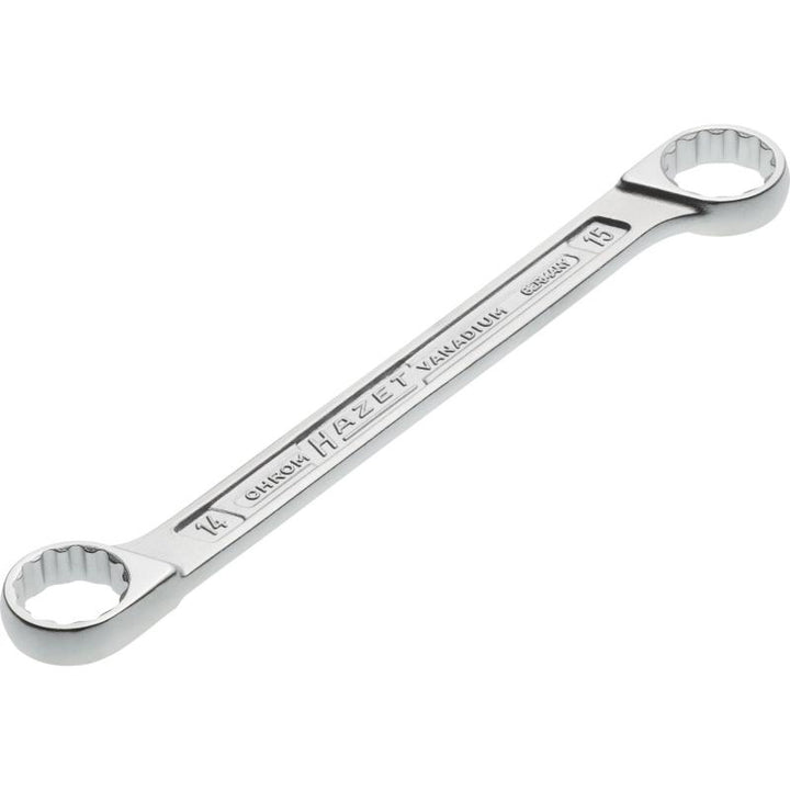 Hazet 610N-14X15 Double Box-End Wrench, 12-Point, 14x15mm