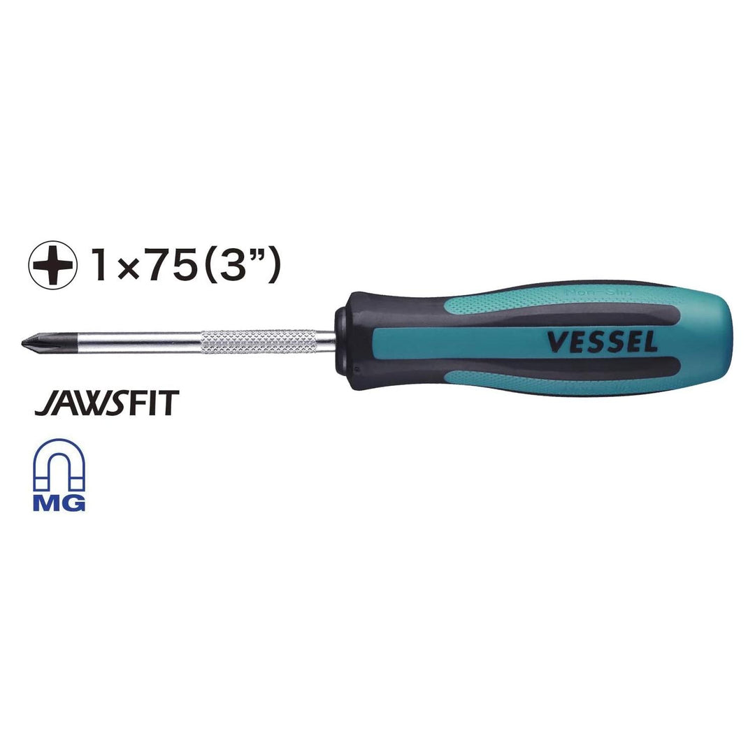 Vessel Tools 900P175 MEGADORA Standard Screwdriver, Phillips #1