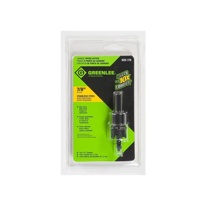 Greenlee 625-7/8 Carbide-Tipped Hole Cutter, 7/8"