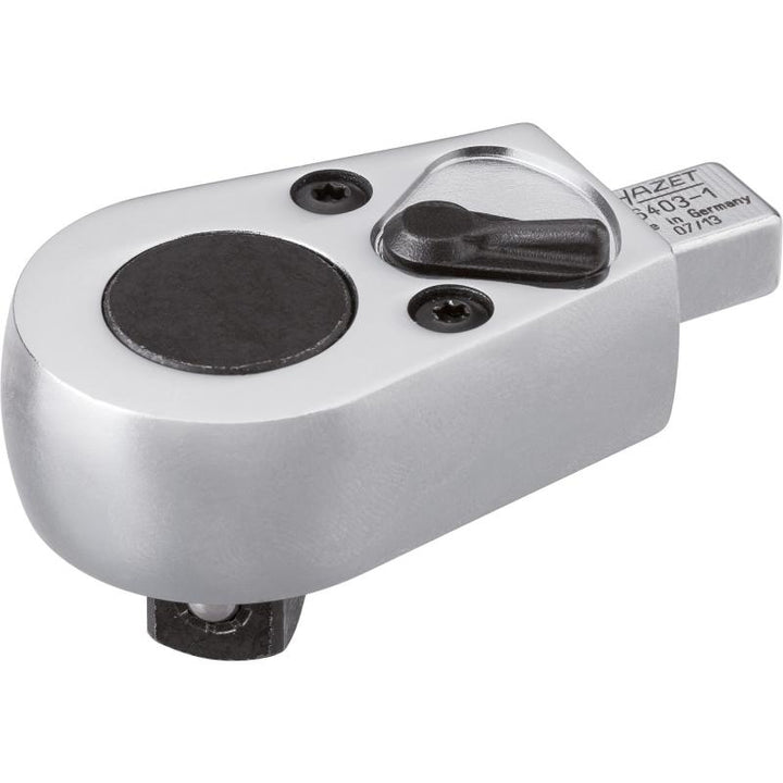 Hazet 6403-1 Insert Reversible Ratchet, 9x12mm Insert Square Drive, 12.5mm (1/2") Square