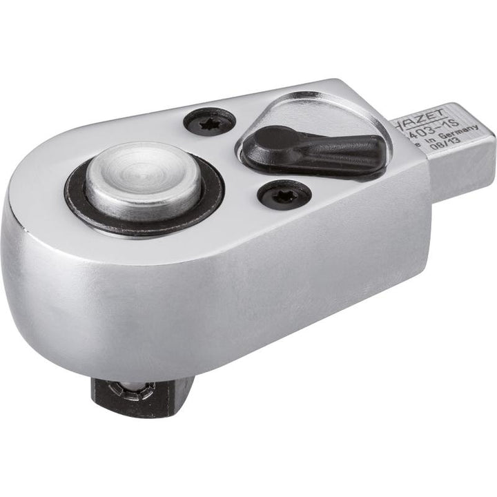 Hazet 6403-1S Insert Reversible Ratchet, 9x12mm Insert Square Drive, 12.5mm (1/2") Square