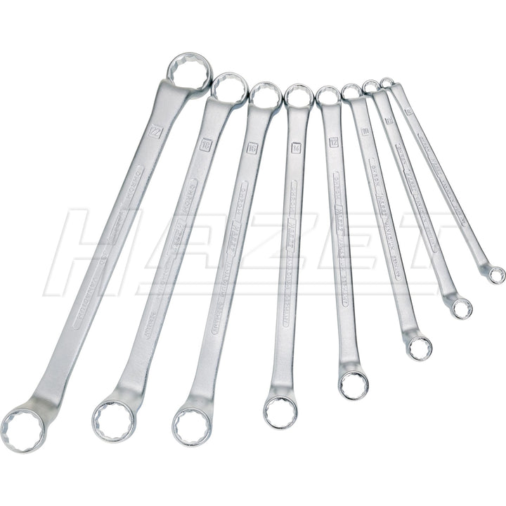 Hazet 630/8 12-Point 6 x 7 - 21 x 22 Double Box-End Wrench Set