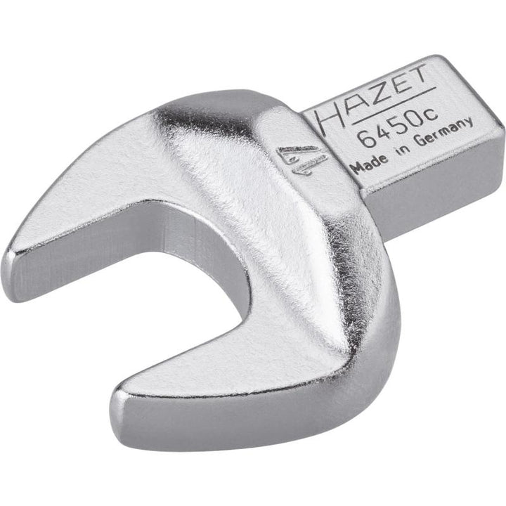 Hazet 6450C-17 Insert Open-End Wrench, 9x12mm Insert Square Drive, 17mm Hex