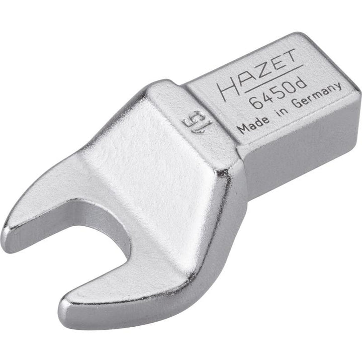 Hazet 6450D-15 Insert Open-End Wrench, 14x18mm Insert Square Drive, 15mm Hex
