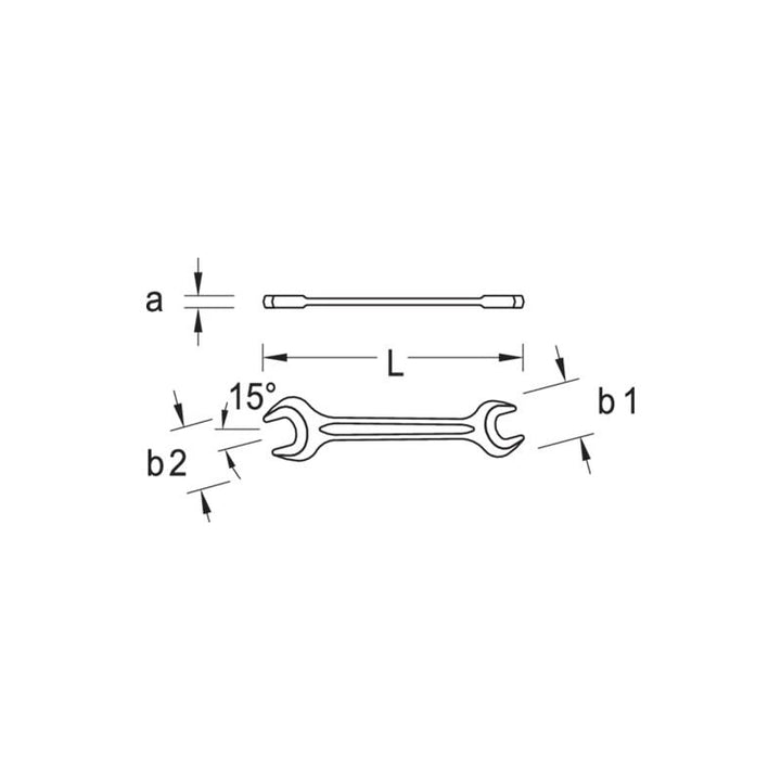 Gedore 6588200 Double open ended spanner 41x46 mm