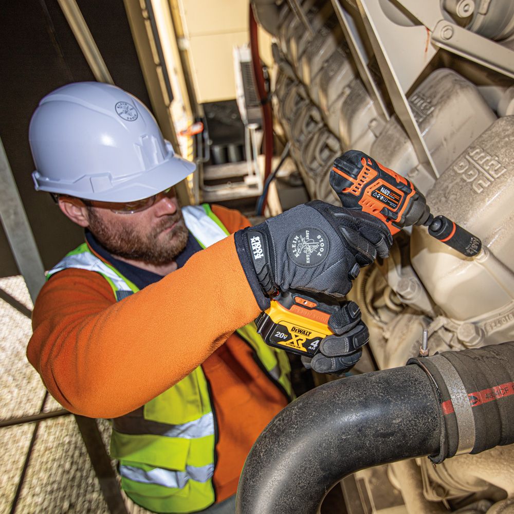 Klein Tools 66060 2-in-1 Impact Socket Set, 6-Piece Tool Set with 6-Point Deep Sockets with 1/2-Inch Drive, Includes Tool Case